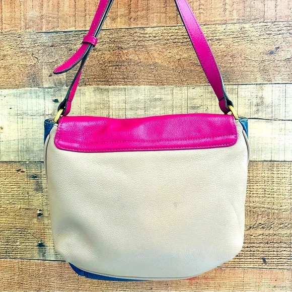 Marc By Marc Jacobs Color Block Leather Flap Crossbody - Picture 3 of 12